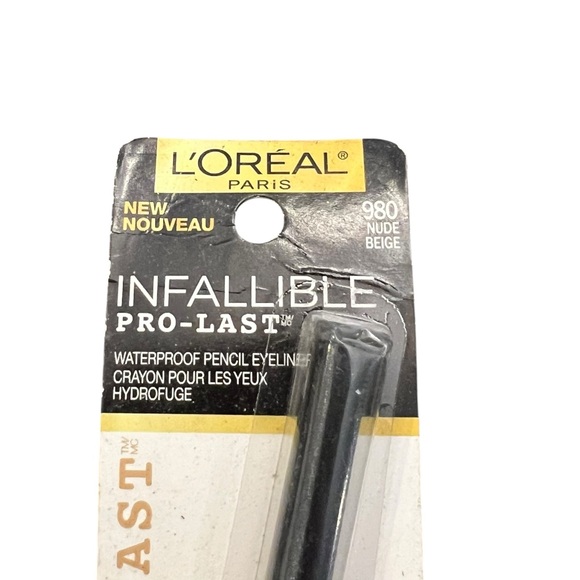 L'oreal Infallible Pro Last Waterproof Eyeliner Pencil 980 Nude Beige NEW - Picture 2 of 5